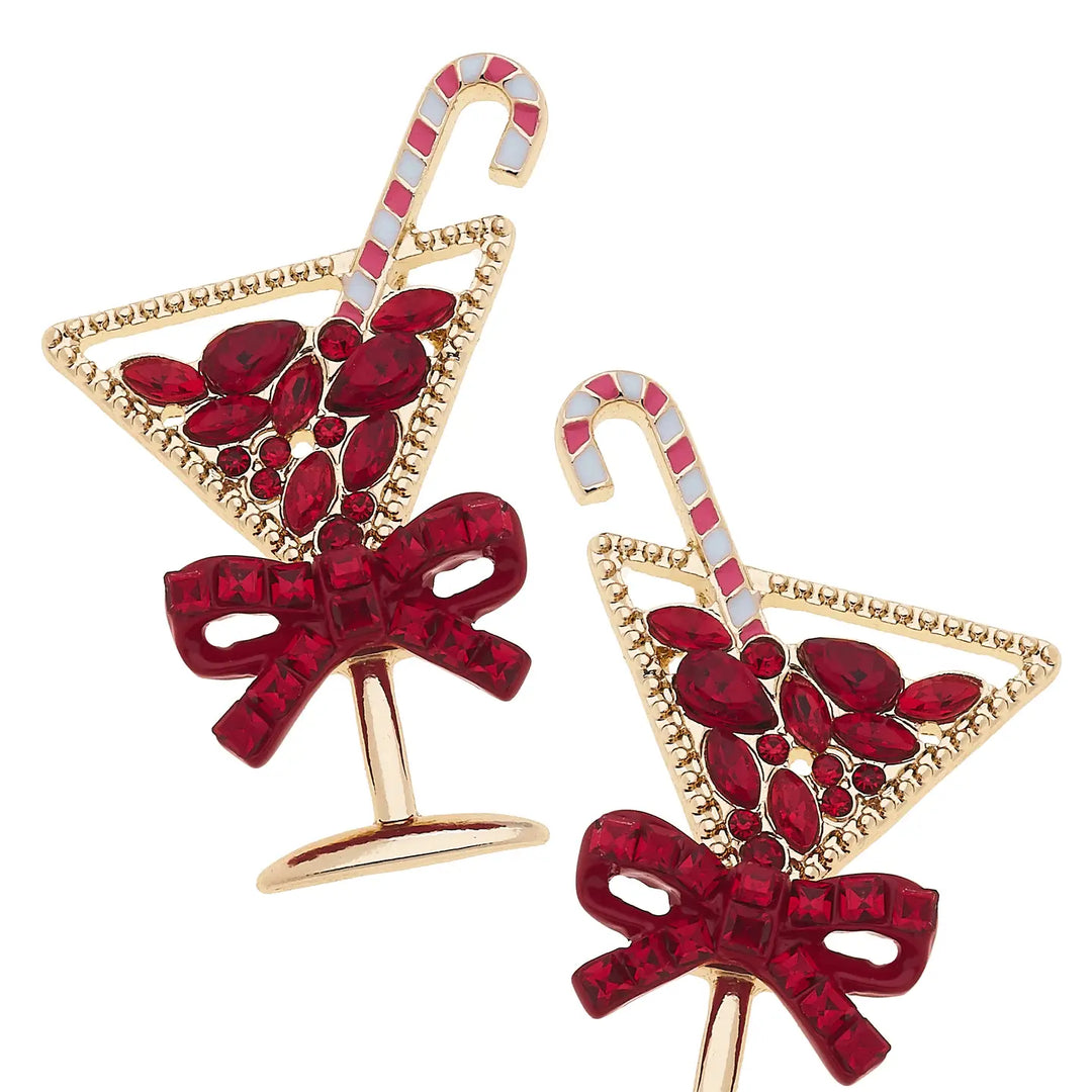 Candycane Cocktail Earrings (PREORDER)