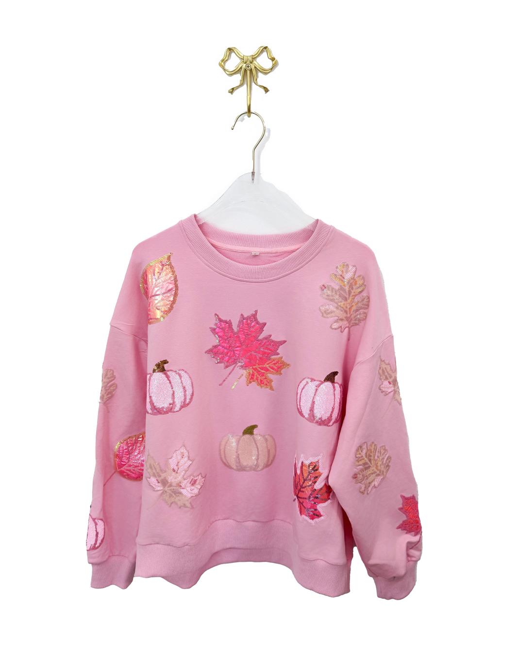 Maple & Blush Sequin Fall Pullover (PREORDER)
