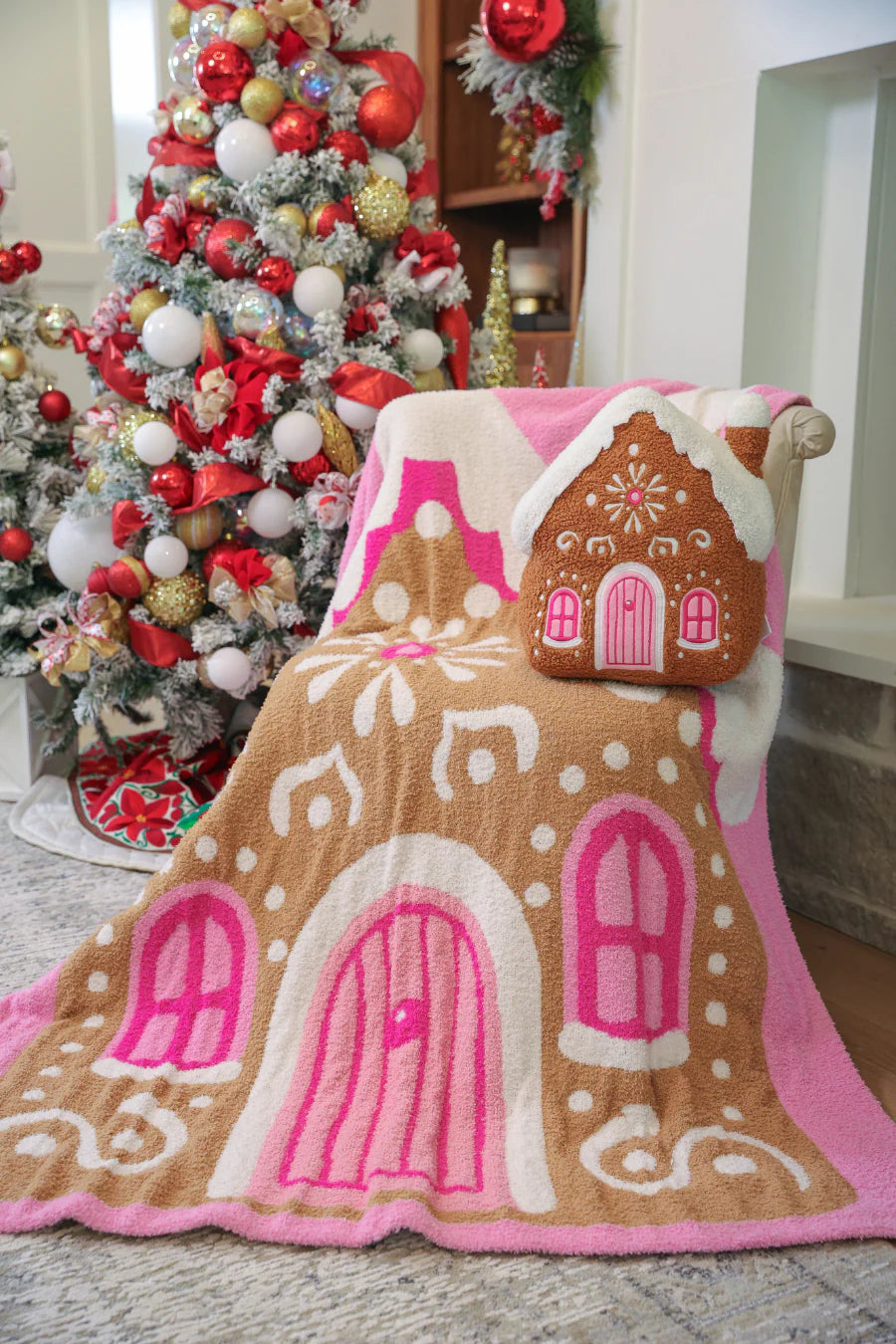 GINGERBREAD HOUSE BLANKET RTS