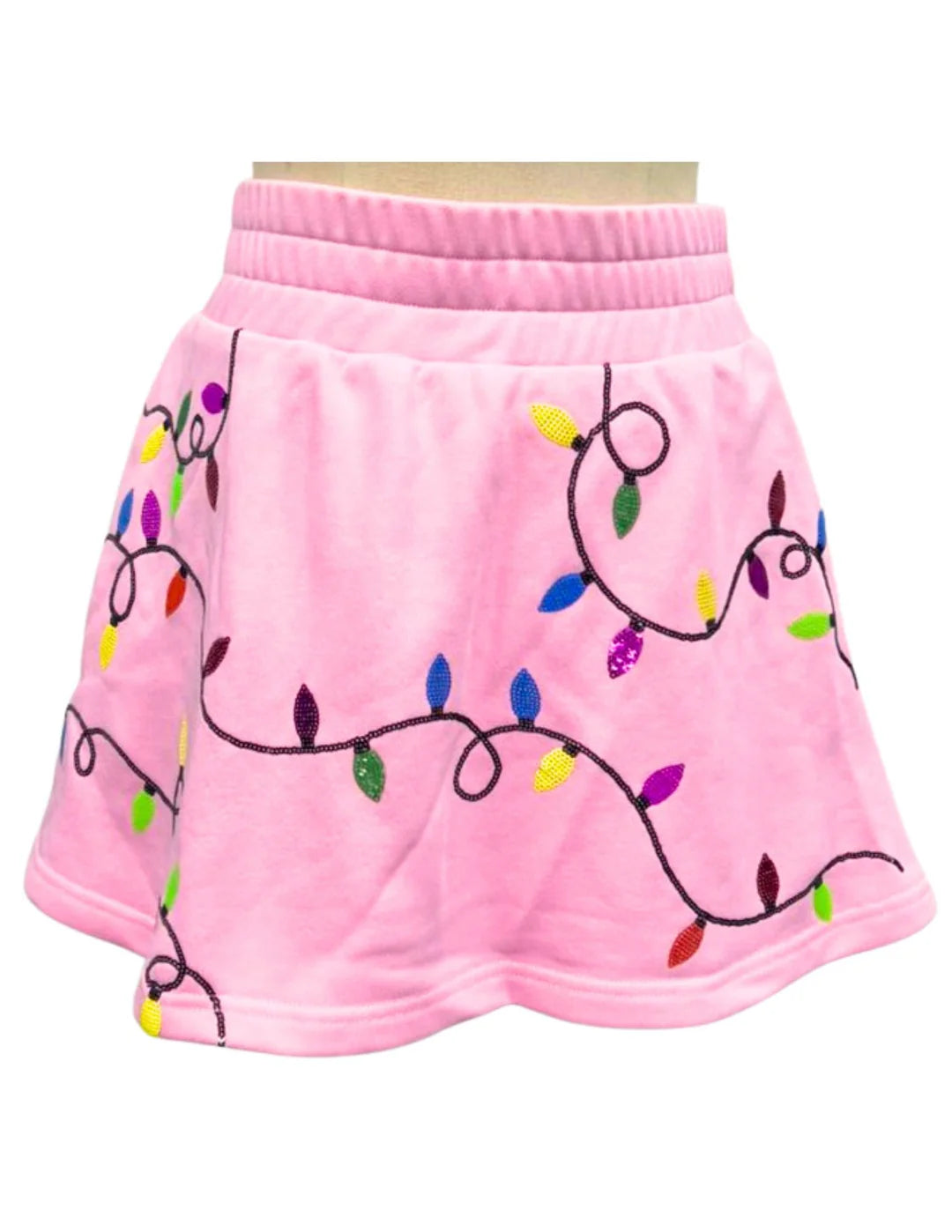 BRIANNA CHRISTMAS LIGHTS SKORT (PREORDER)