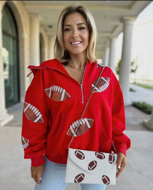 Football Sequin pullover Rts
