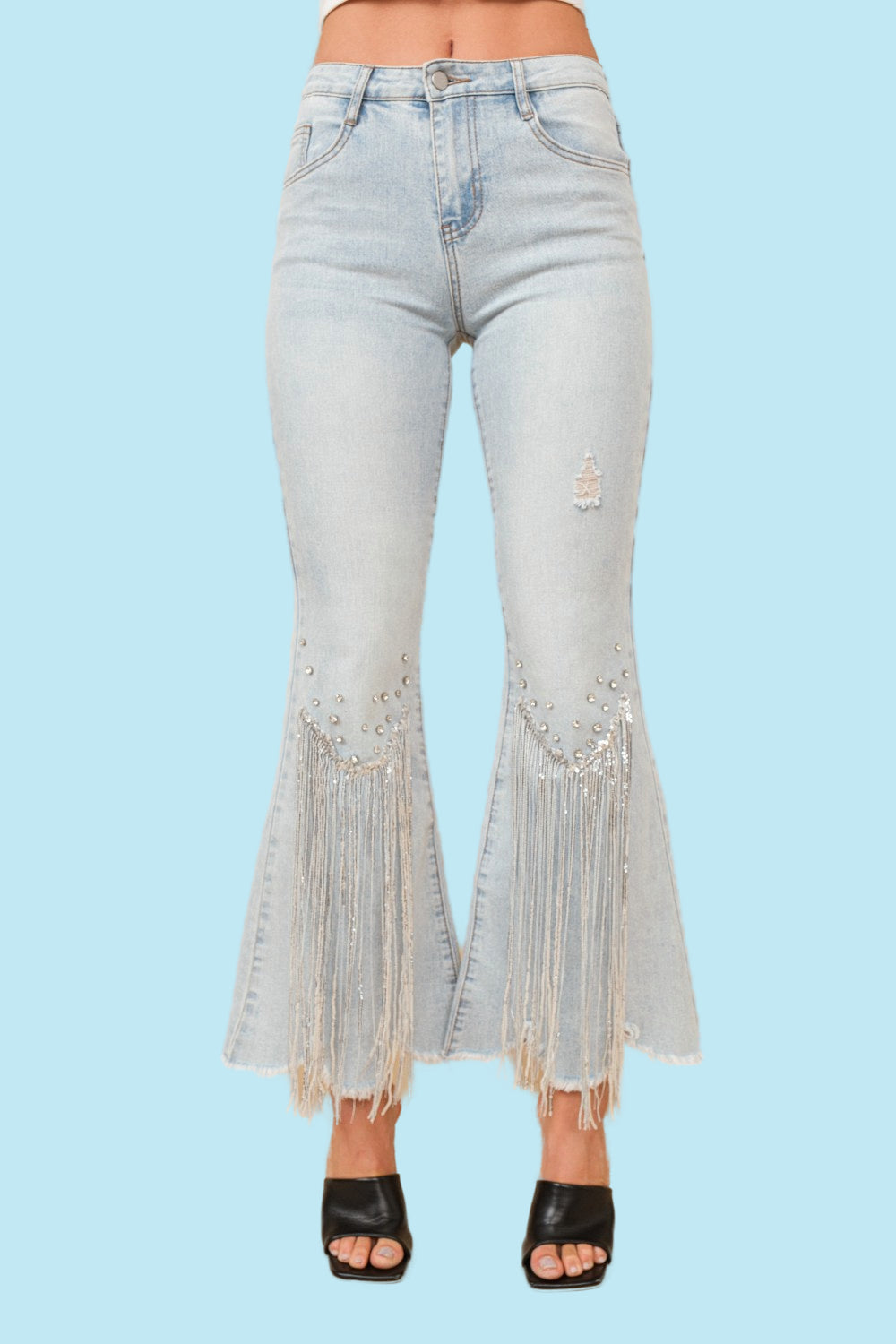 FRINGE Jeweled Jeans Ships 1-2 Weeks – Hazel Mae Boutique