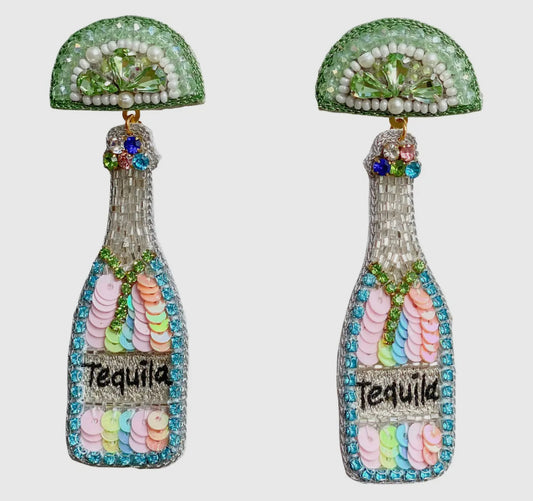 Tequila and lime  Mulitcolor Earrings RTS