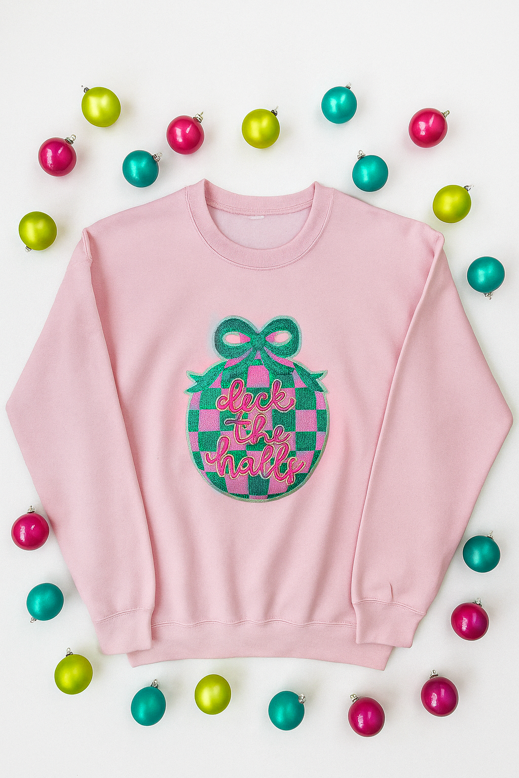 MERRY & BRIGHT ORNAMENT TOP (ships 2 weeks)