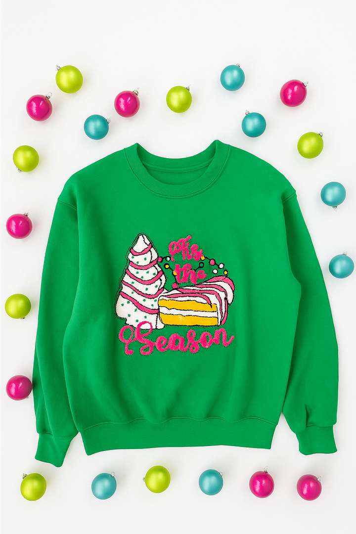 TIS THE SEASON GREEN SWEATSHIRT DEAL OF THE DAY (ships 2 weeks)