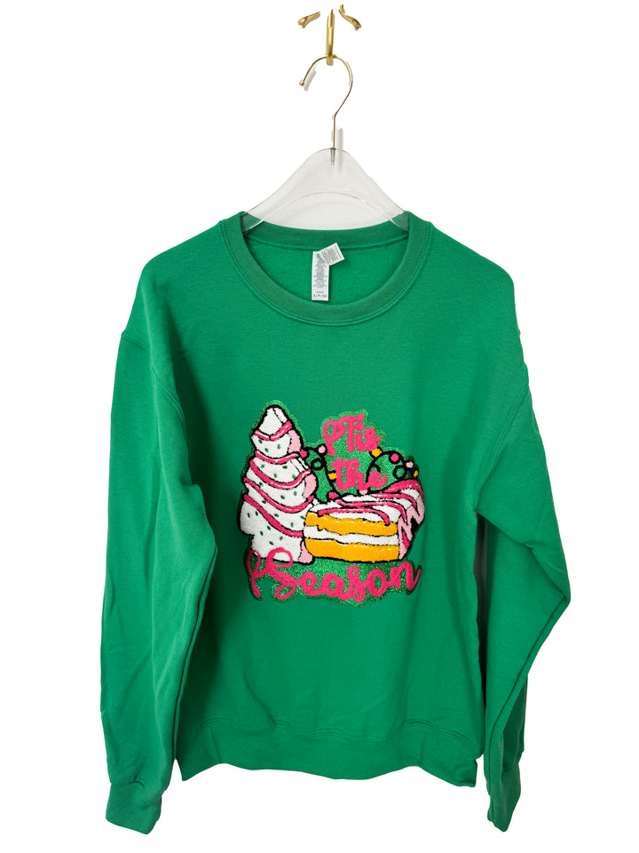 TIS THE SEASON GREEN SWEATSHIRT DEAL OF THE DAY (ships 2 weeks)