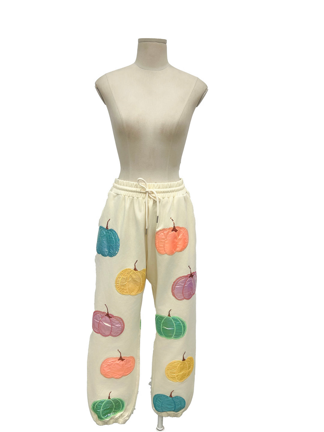Whimsical Metallic & Sequin Pumpkin Jogger Pants (PREORDER)