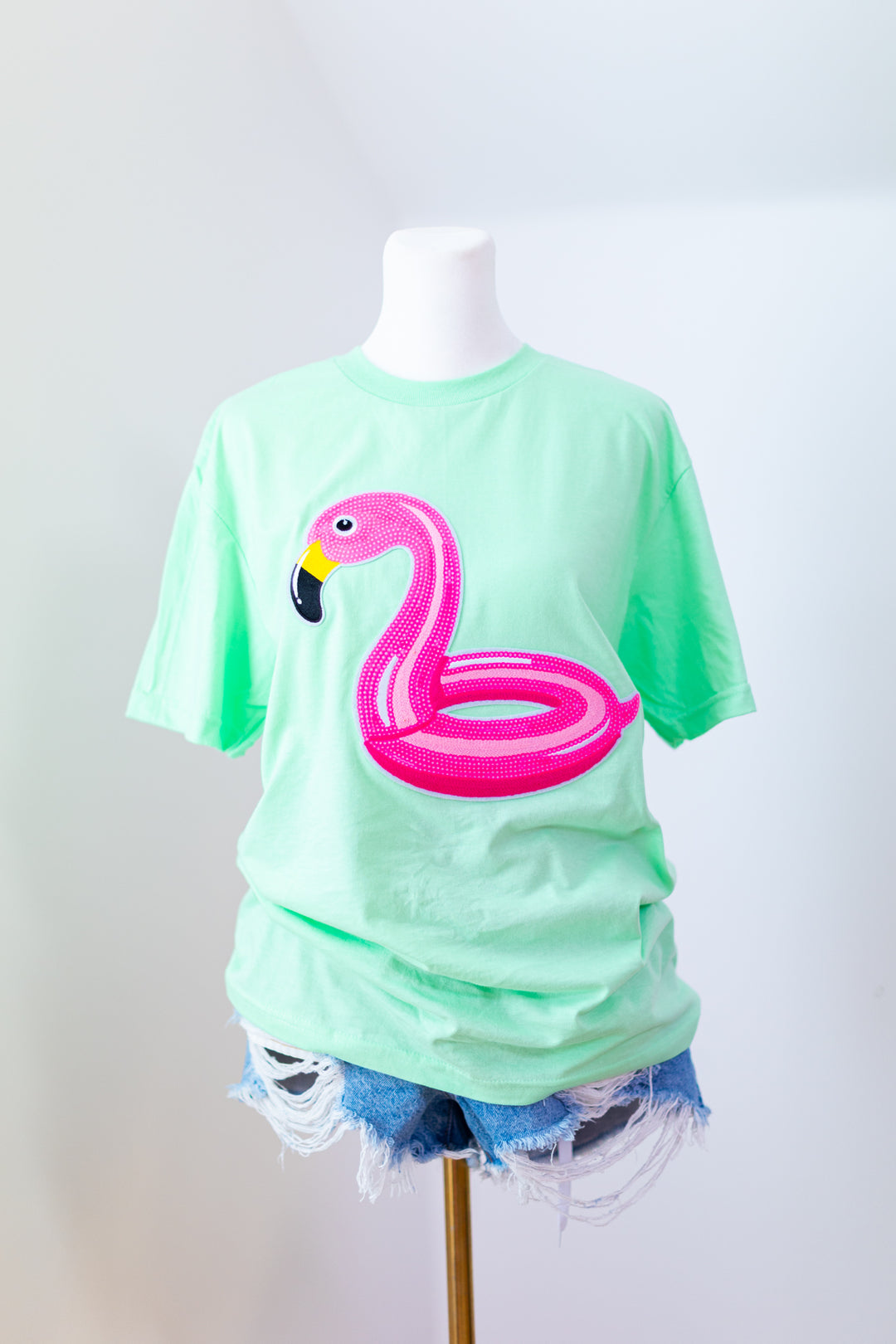 Flamingo Pool Float Tshirt (ships 2 weeks)