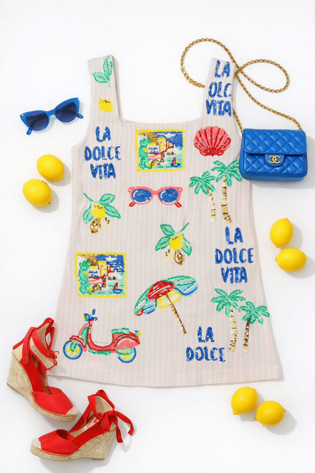 LA VITA DOLCE SUMMER SEQUIN DRESS RTS