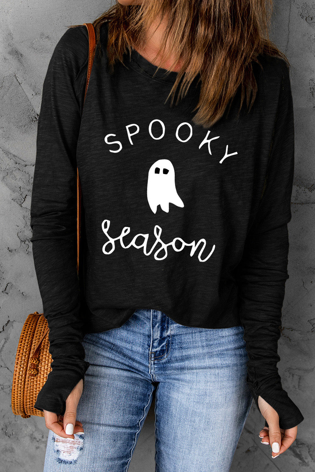 SPOOKY SEASON Graphic Long Sleeve T-Shirt (ships in 2 weeks)