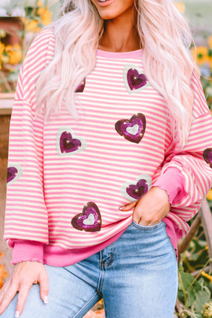 Valentine’s Day Sequin Heart top ships 1-2 weeks