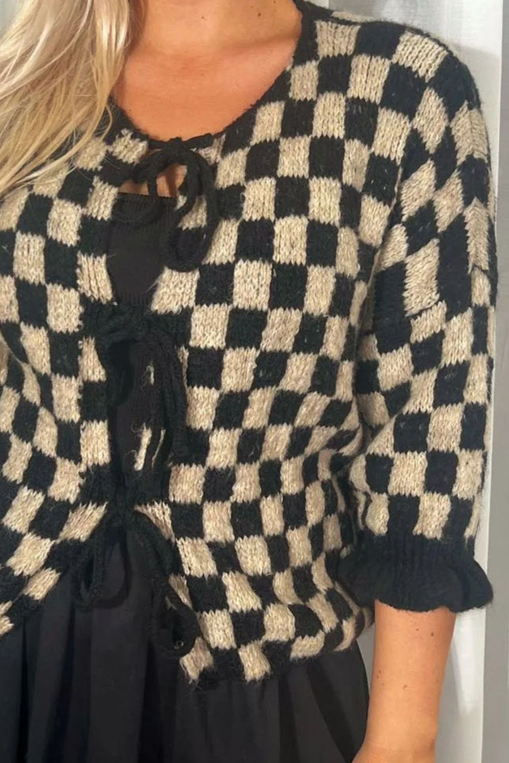 Checkered Girly Cardigan (ships 1 week)