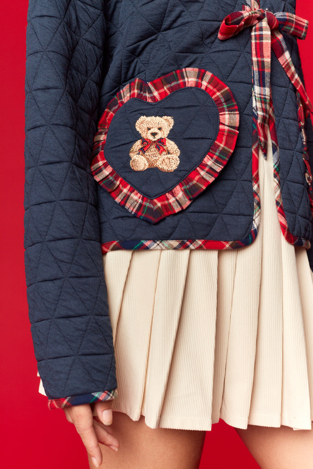 Navy Holiday Bear Jacket (PREORDER) est ship Nov 26th