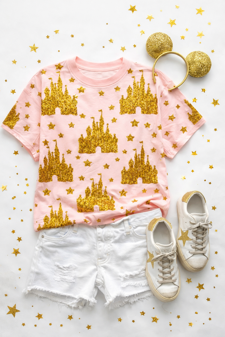 MAGICAL CONFETTI PINK SEQUINED SHIRT RTS