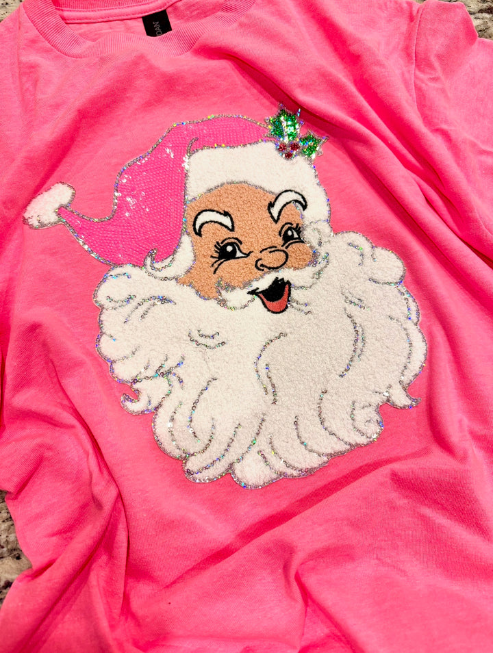 DEAL OF THE DAY NEON PINK SANTA TSHIRT (PREORDER)