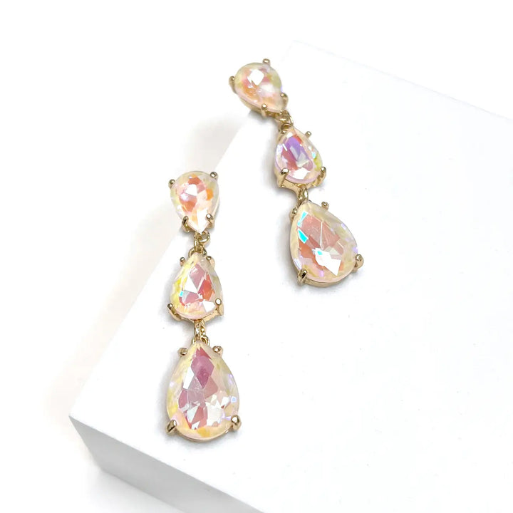 Teardrop Earrings- Pastel Skies RTS