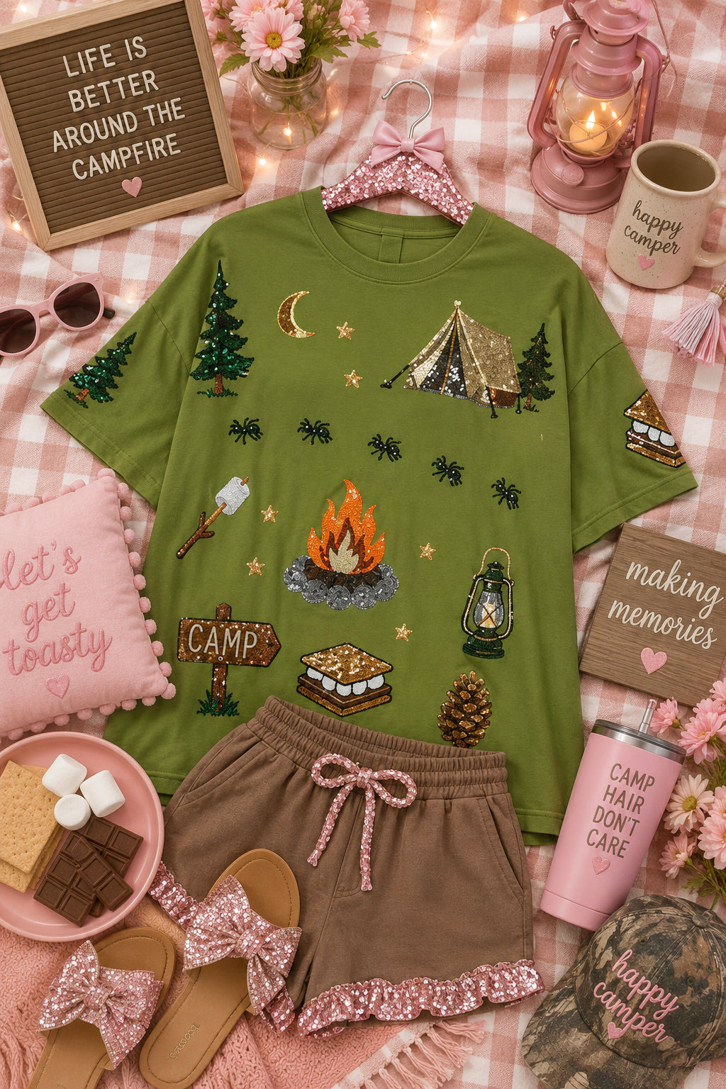 Camping Cutie Tshirt (PREORDER)