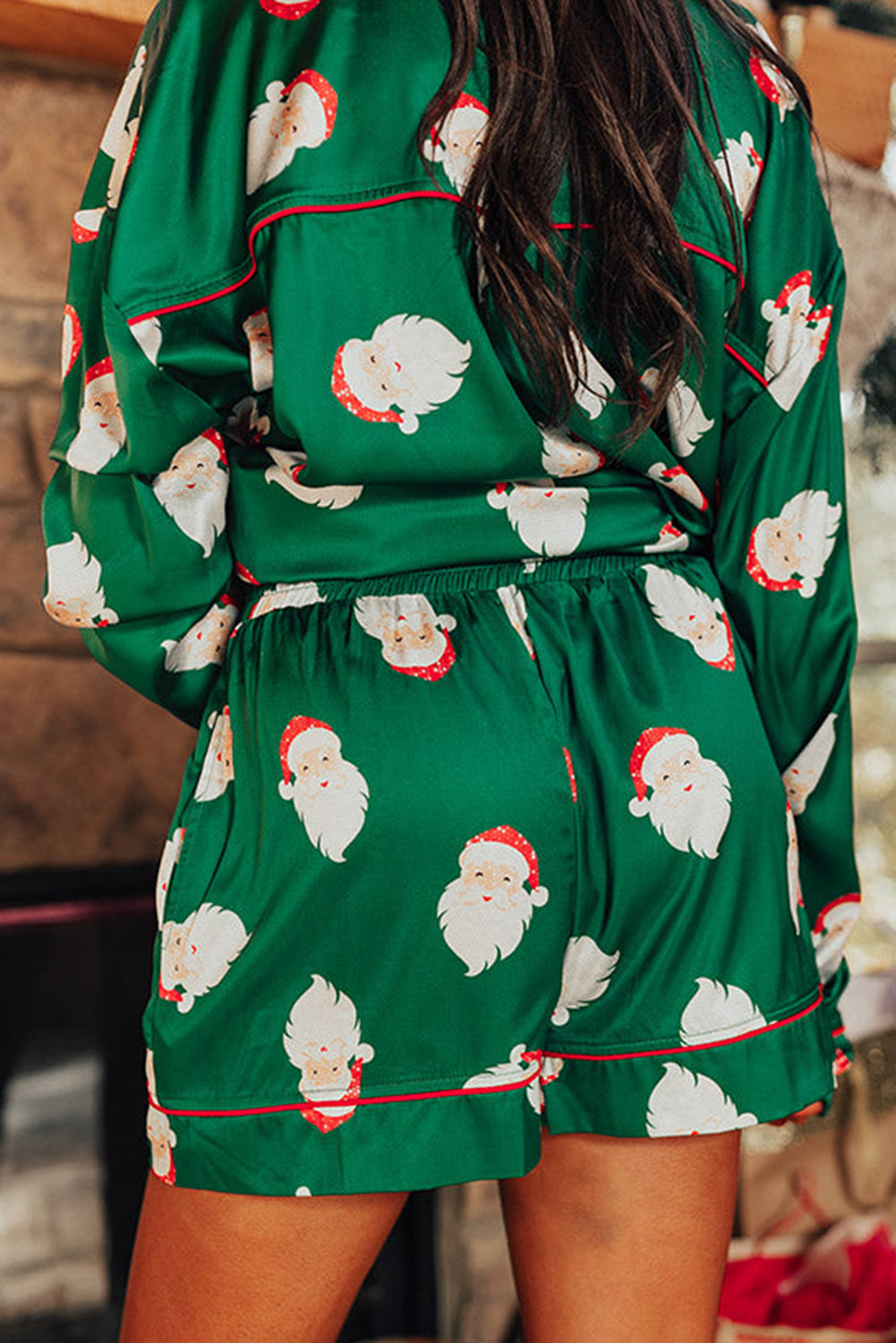 Santa Green Pajamas ships 2-3 weeks