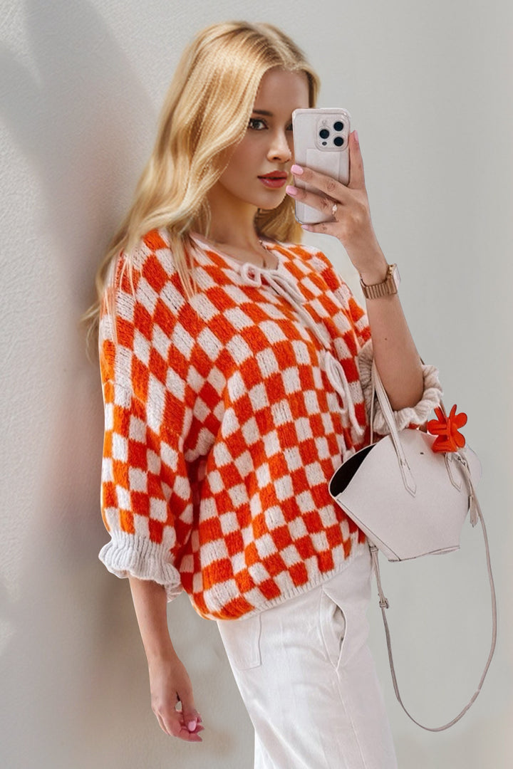 Checkered Girly Cardigan (ships 1 week)