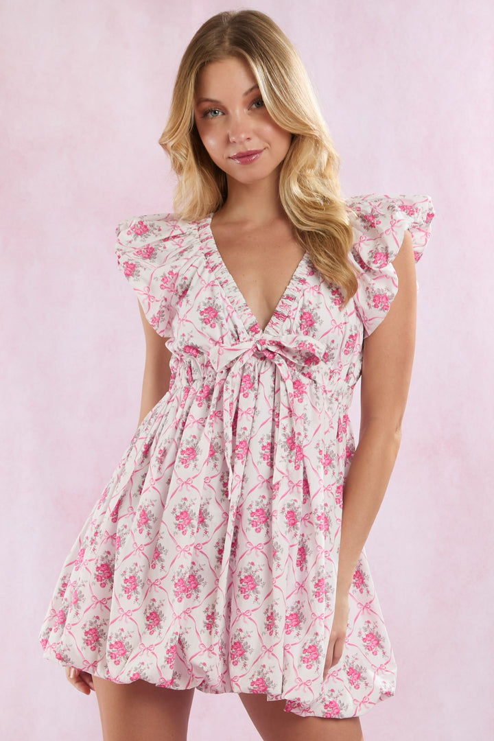 Roses & Bows Baby Doll Dress (ships 1-2 weeks)