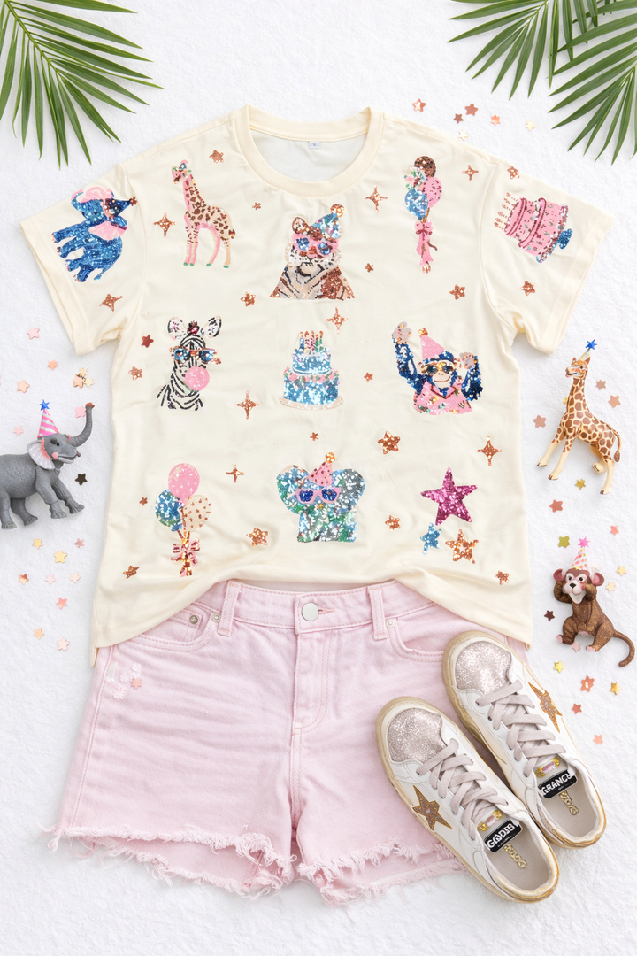 PARTY ANIMAL SEQUINED SHIRT (PREORDER)