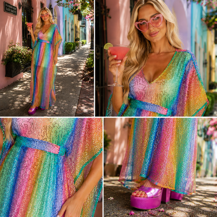 Sequined Unicorn Kaftan RTS