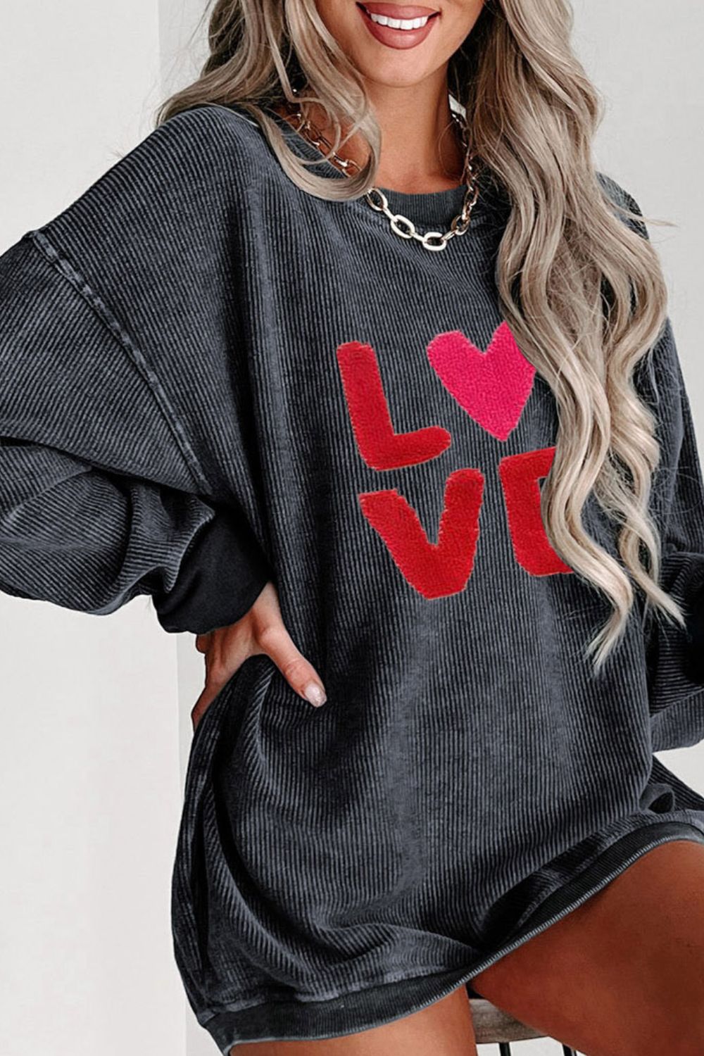 Love sweatshirt ships 2-3 weeks