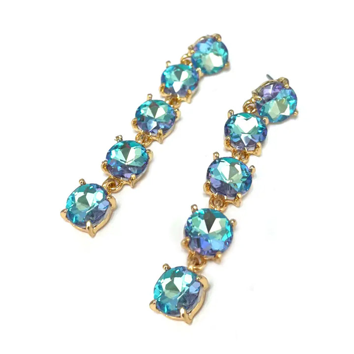 Gemstone Drop Earrings  - Blue Paradise RTS