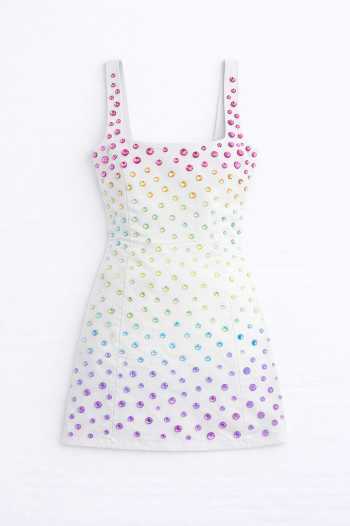 Confetti Crystal Dress RTS