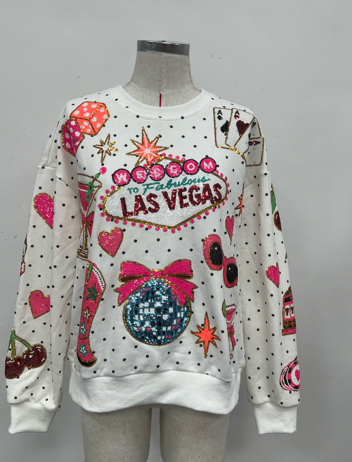 VIVA LAS VEGAS POLKA DOT PULLOVER (PREORDER)
