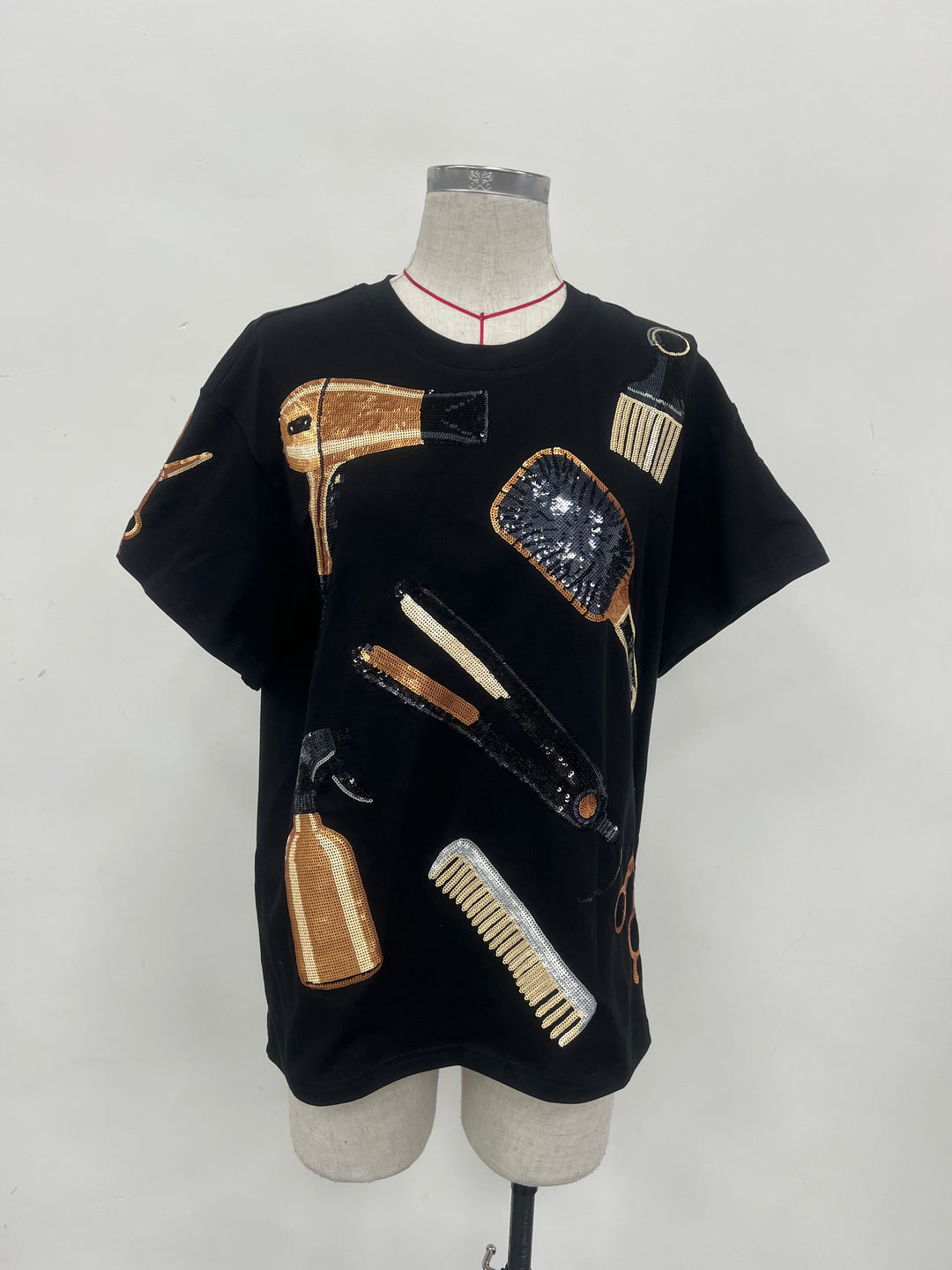 HAIRSTYLIST SEQUIN TSHIRT (PREORDER)