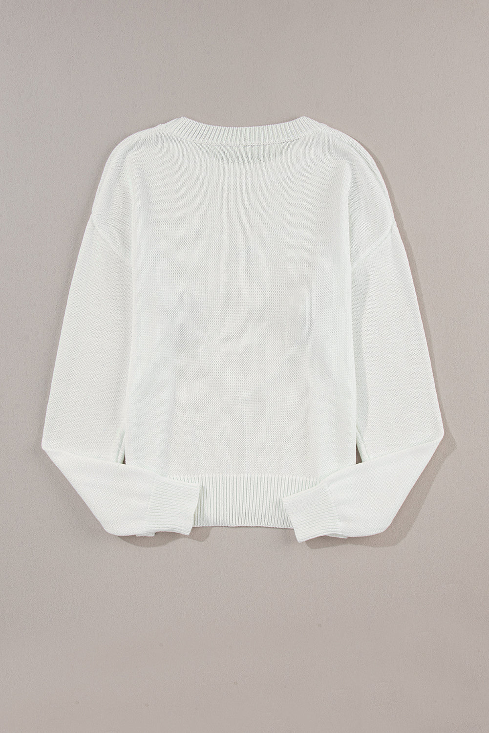 XOXO Round Neck Drop Shoulder Sweater (ships 1-2 weeks)