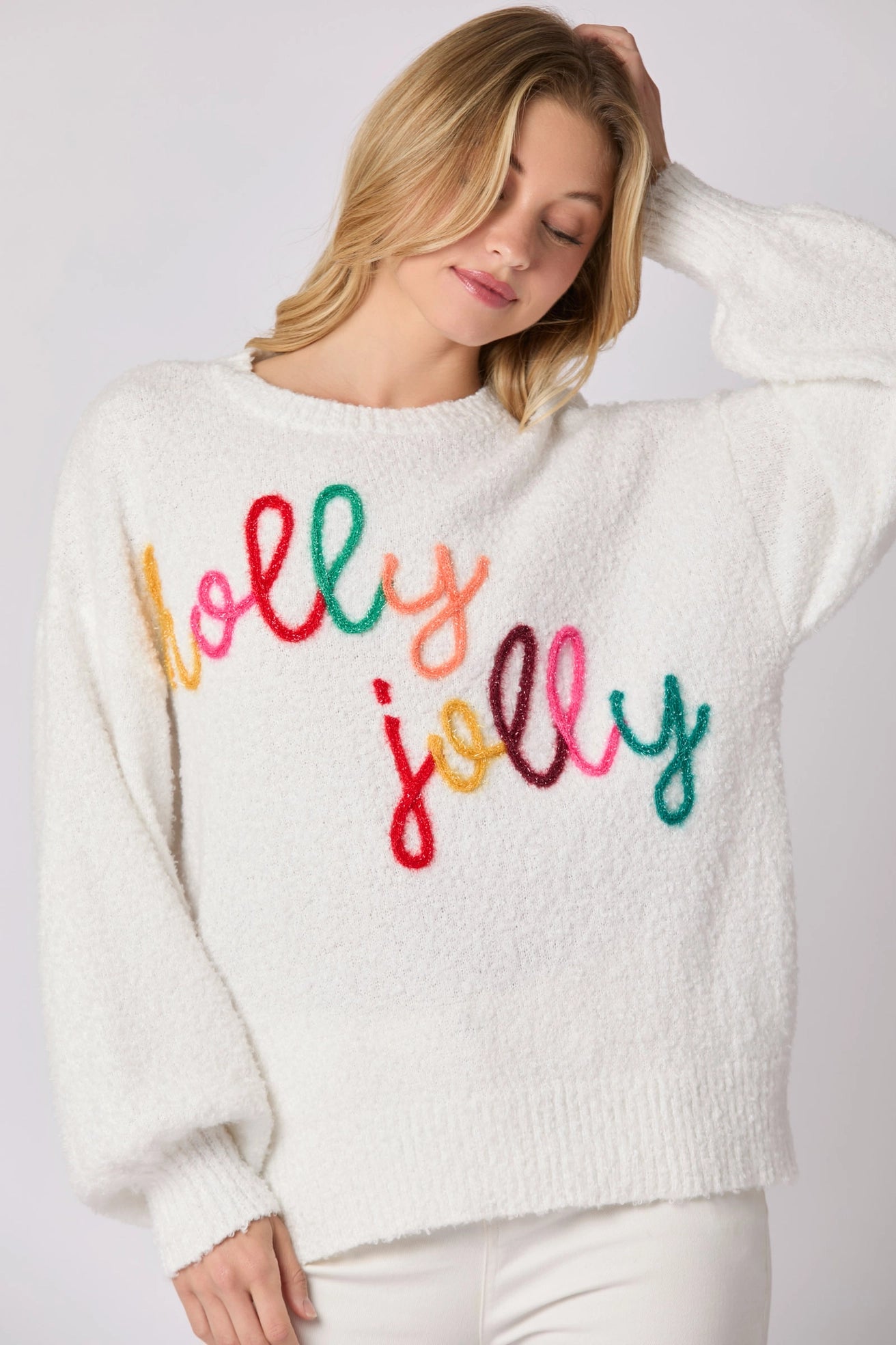 Multicolor Holly Jolly Sweater (ships 1-2 weeks)