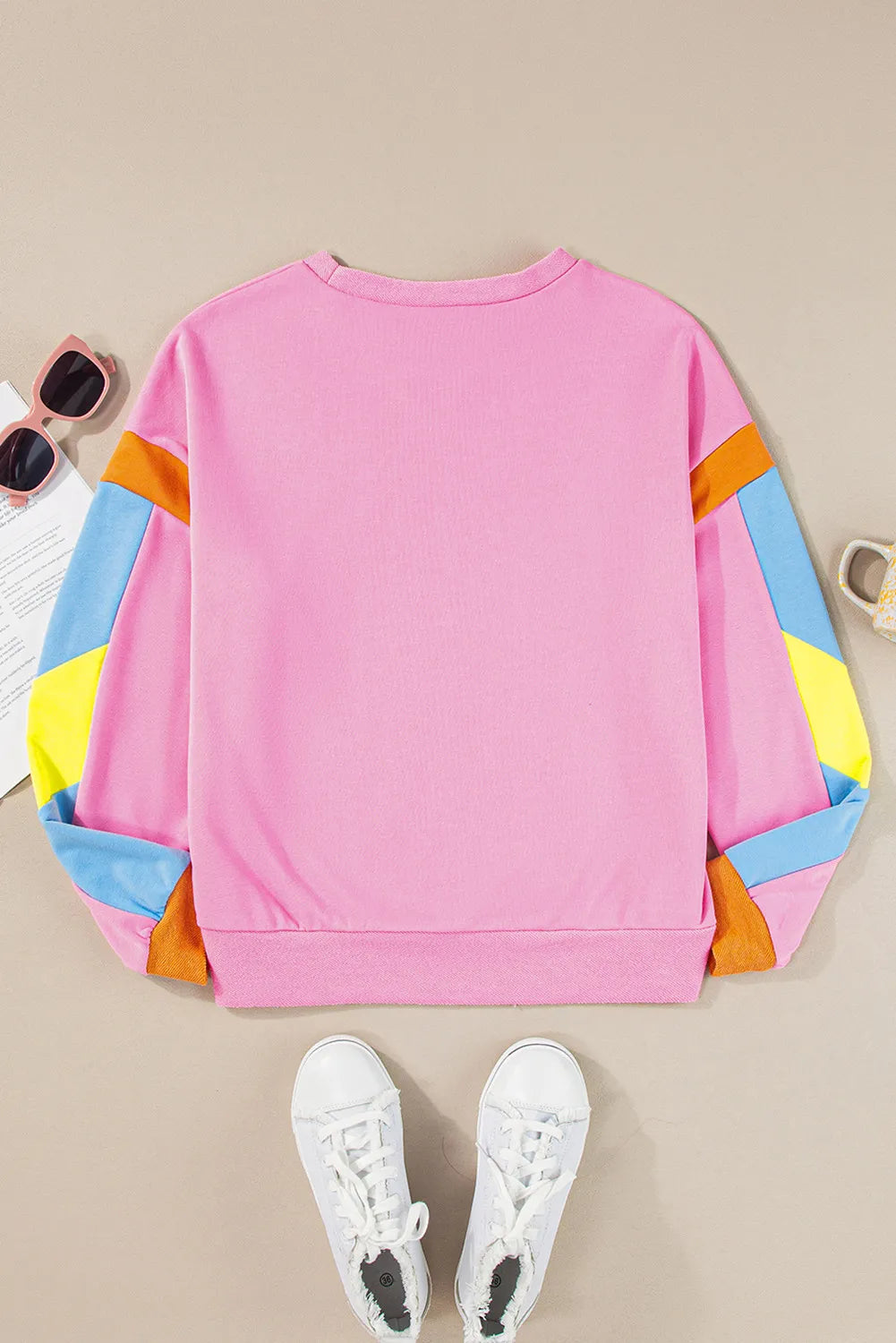 Colorblock Girly Football Patch Top (ships 1-2 weeks)