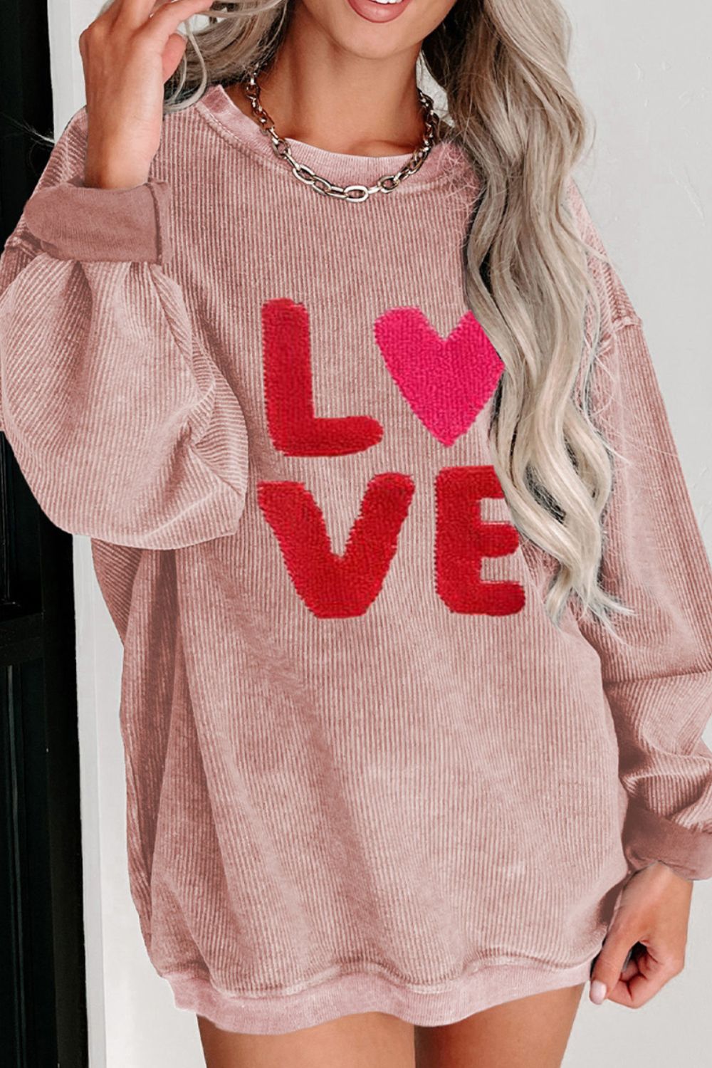 Love sweatshirt ships 2-3 weeks