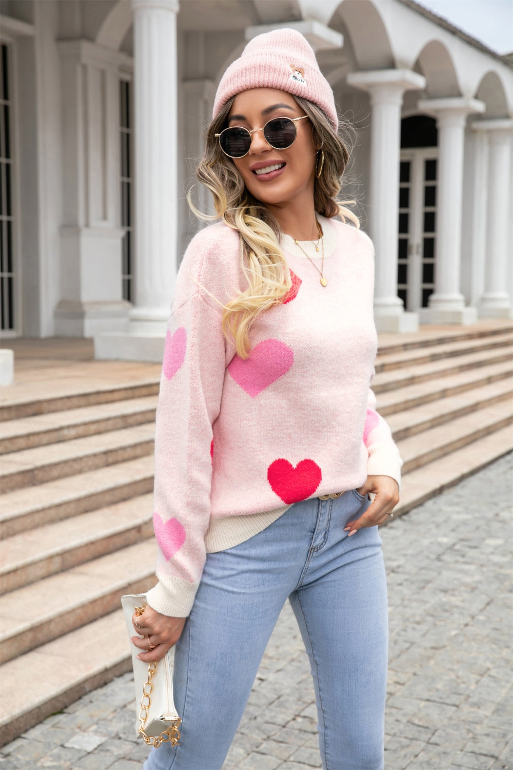 Falling for you heart sweater ships 1-2 weeks