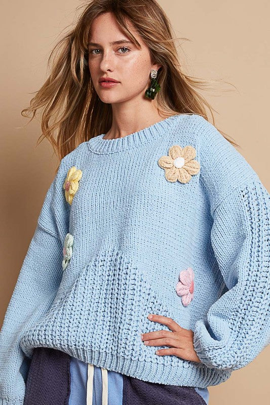 Daisy Blue Sweater