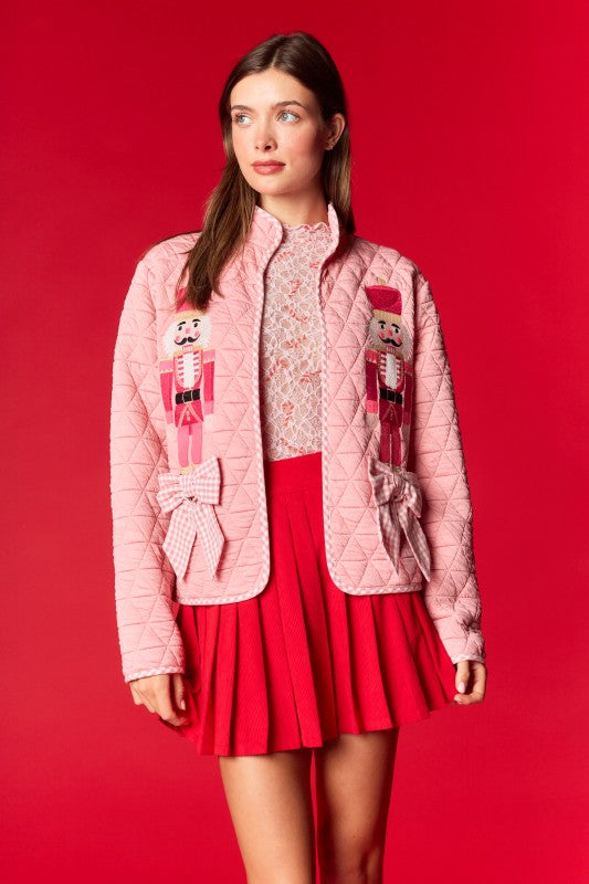 PINK NUTCRACKER QUILTED JACKET (PREORDER)