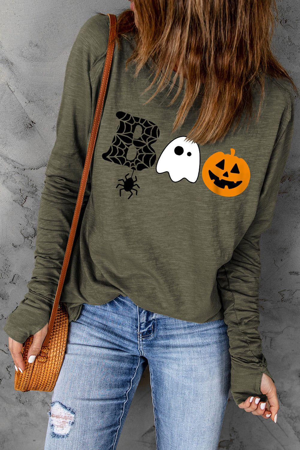 Halloween Graphic Long Sleeve T-Shirt (ships 2 weeks)