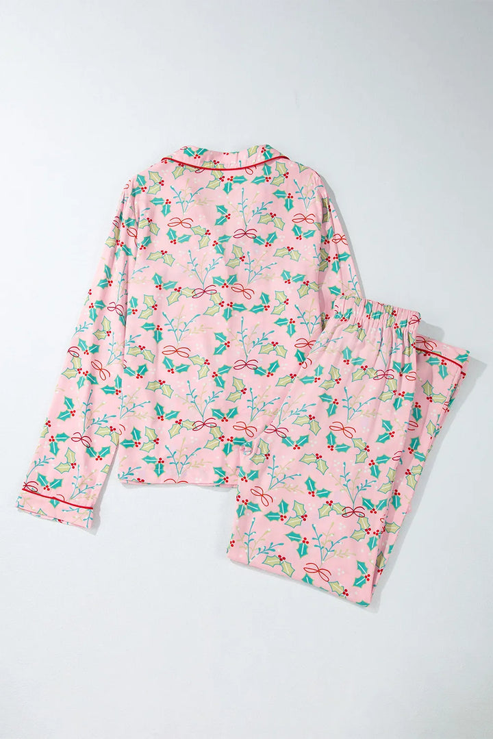 Pink Holiday Pajama set (ships 1-2 weeks)