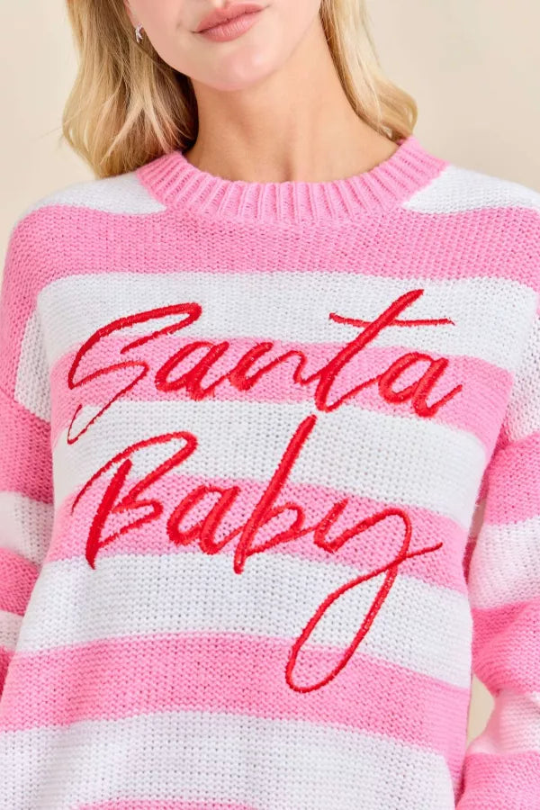 SANTA BABY SWEATER RTS