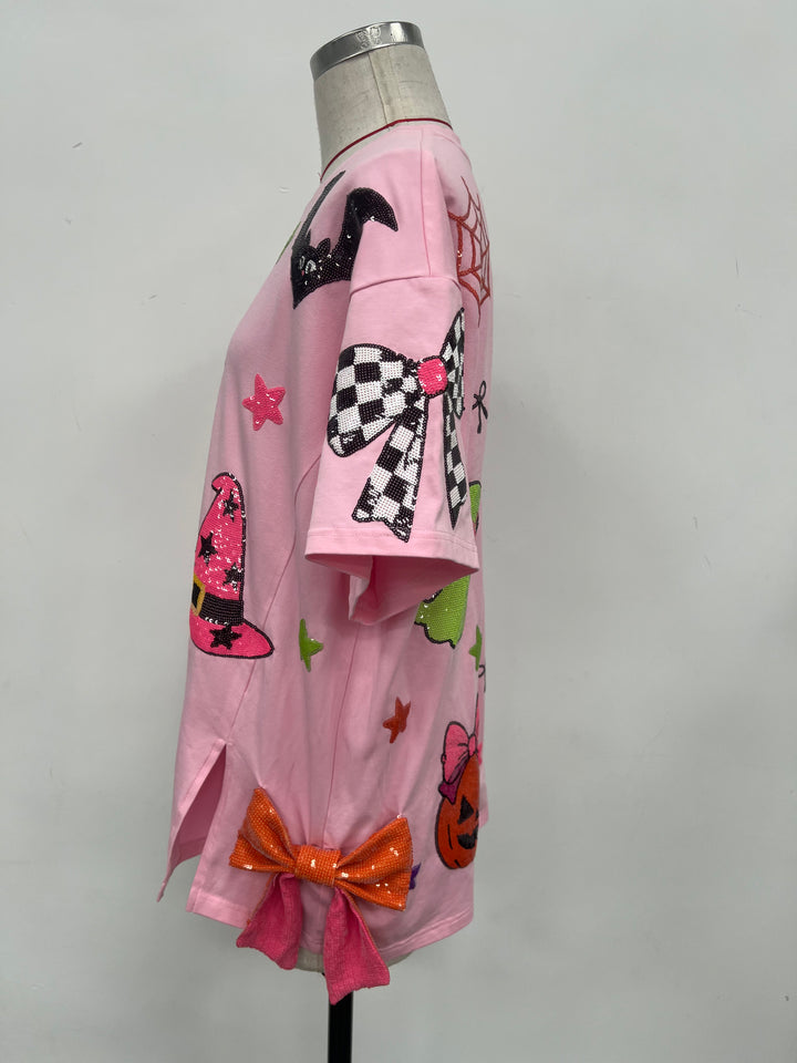 GROOVY & SPOOKY PINK TSHIRT (PREORDER)