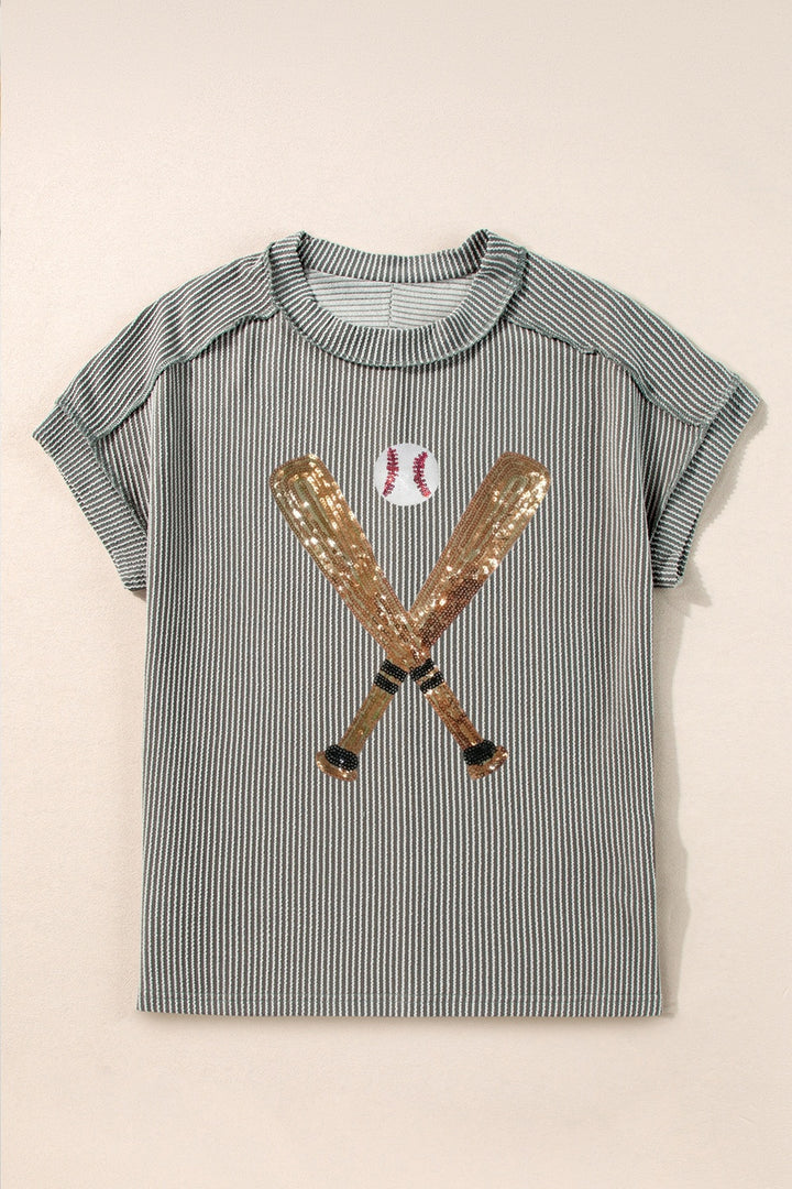 Sequin Baseball Bat shirt (ships 1-2 weeks)