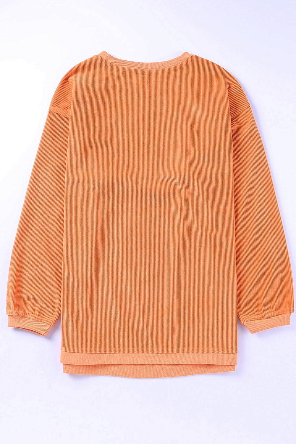 HOWDY Pumpkin Graphic Ribbed Sweatshirt (ships in 2 weeks)