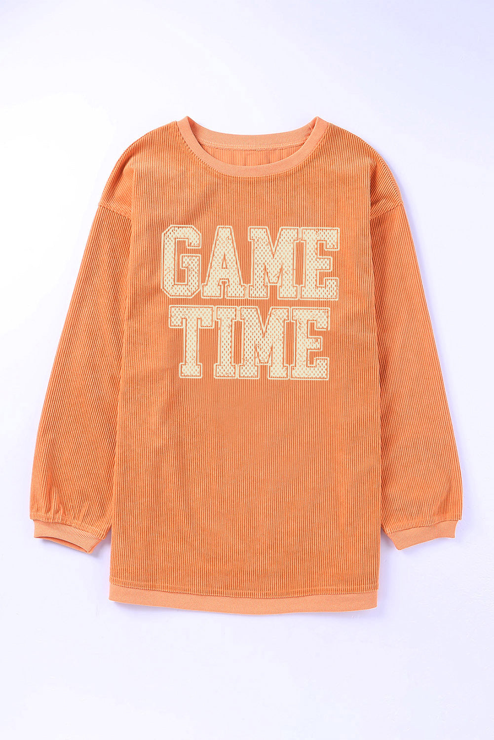 GAME TIME Round Neck Long Sleeve Sweatshirt (ships 1-2 weeks