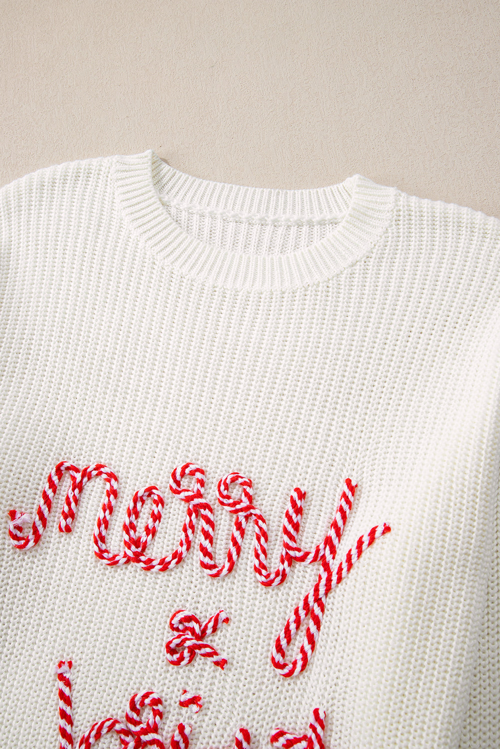 Bright White Merry & Bright Christmas Sweater (ships 2-3 weeks)