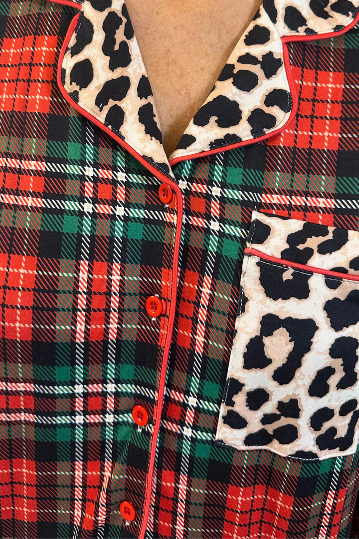 Leopard & Plaid Pajamas (PREORDER)