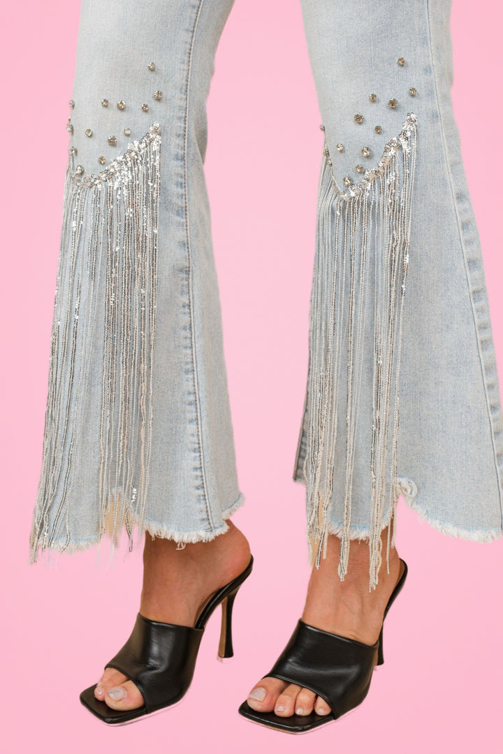 FRINGE Jeweled Jeans Ships 1-2 Weeks