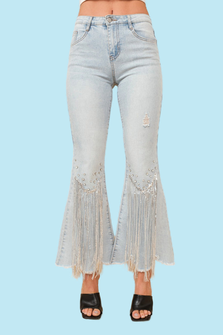 FRINGE Jeweled Jeans Ships 1-2 Weeks