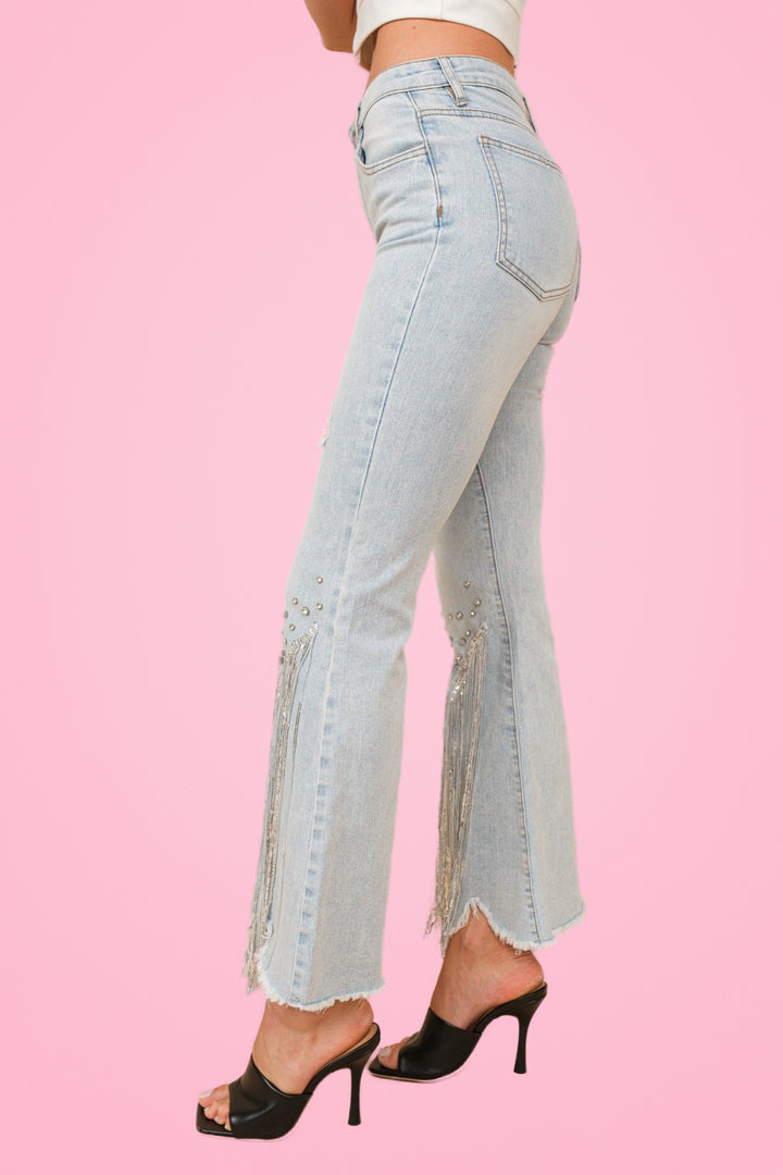 FRINGE Jeweled Jeans Ships 1-2 Weeks